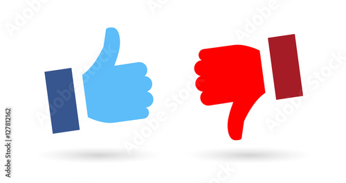 Thumbs up and thumbs down