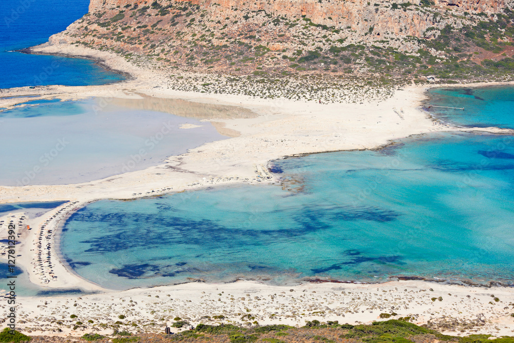 Balos Lagoon in Crete, Greece