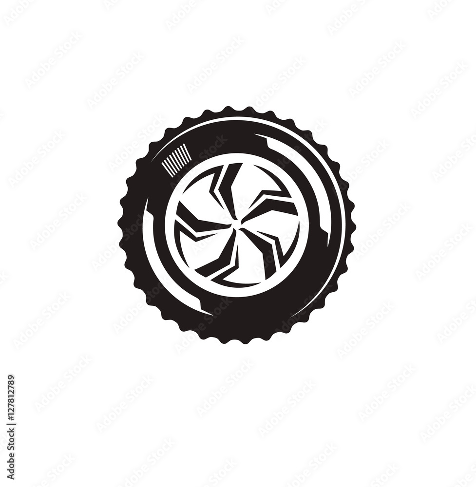 The silhouette of the wheel. The borders for driving and auto business.
The silhouette of the wheel. The borders for driving and auto business.