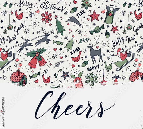 Modern New Year card or par...