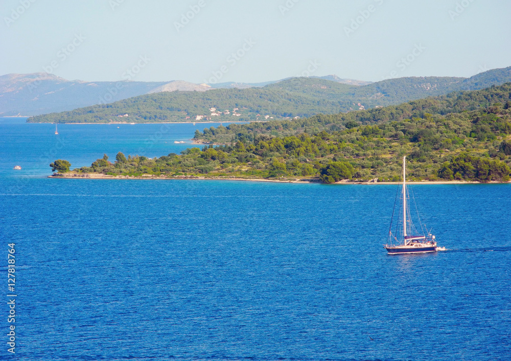 Landscape of island Prvic.