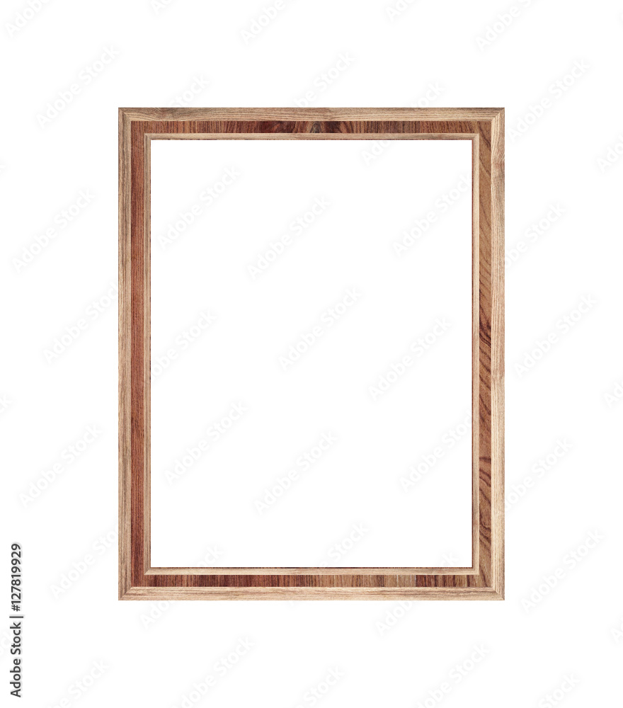 Wood picture frame isolated on white background. Wood picture frame isolated on white background.