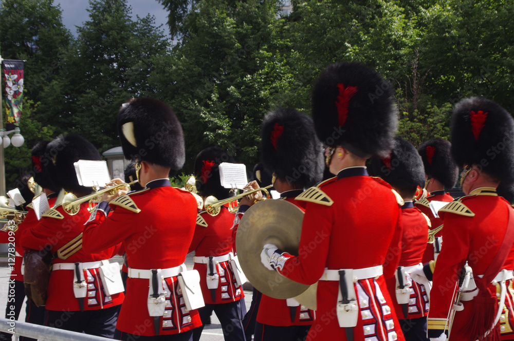 Fototapeta Canadian RCMP marching band