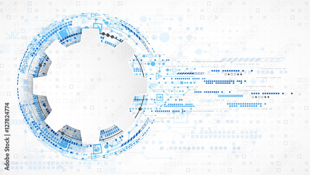 Obraz premium Abstract technological background.