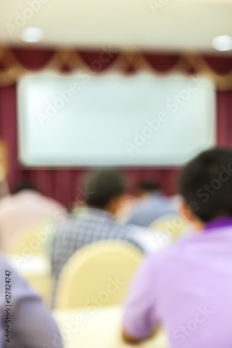 people lecture in seminar room © wittayabudda
