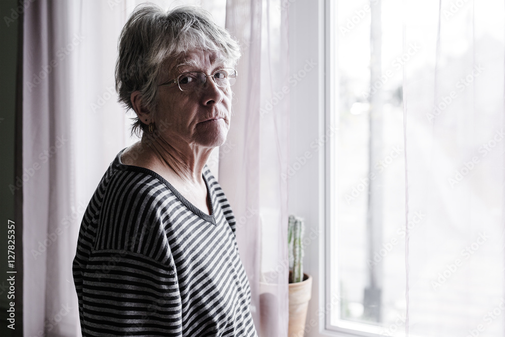 worried senior woman at home felling very bad worried senior woman at home felling very bad