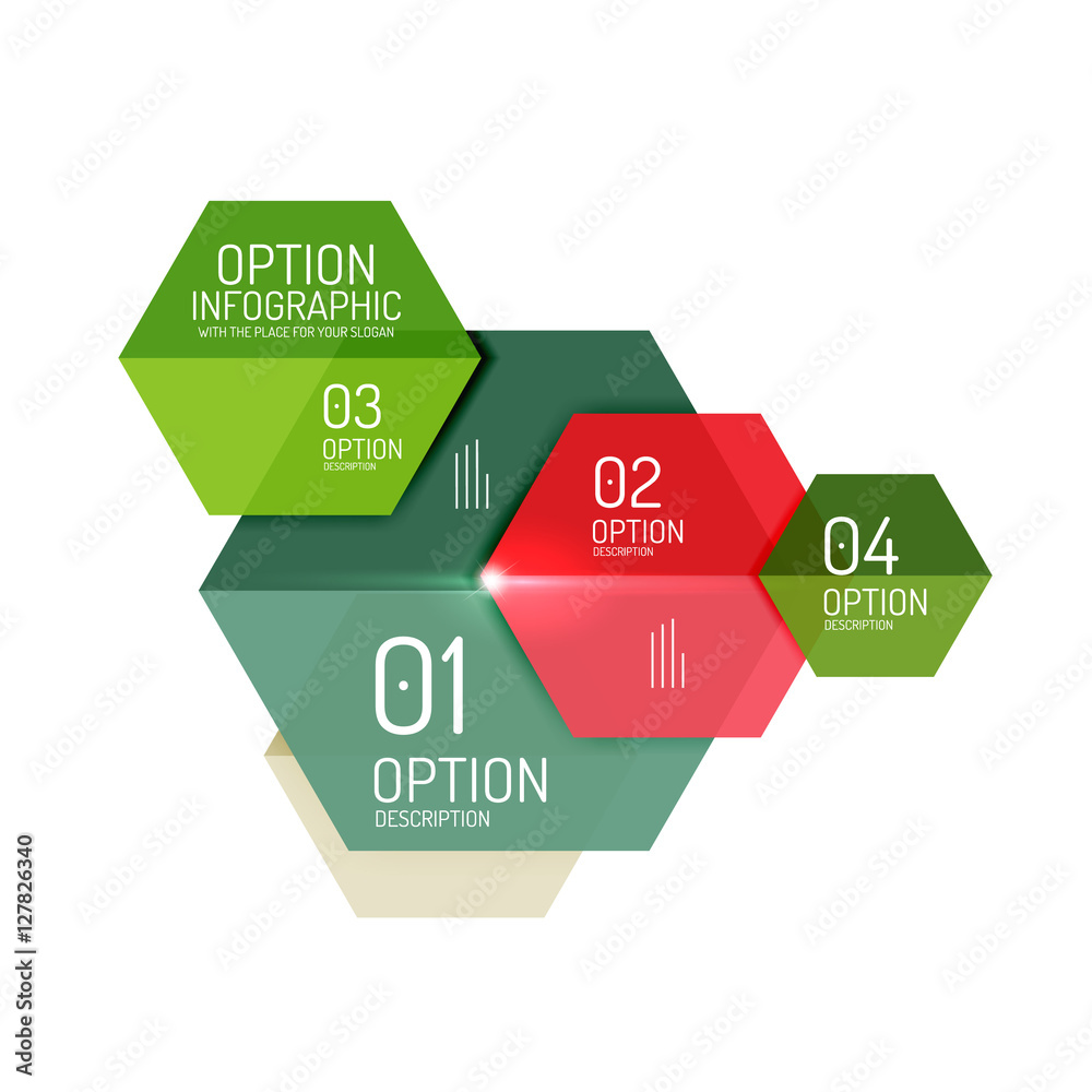 Paper business option button infographic templates Paper business option button infographic templates