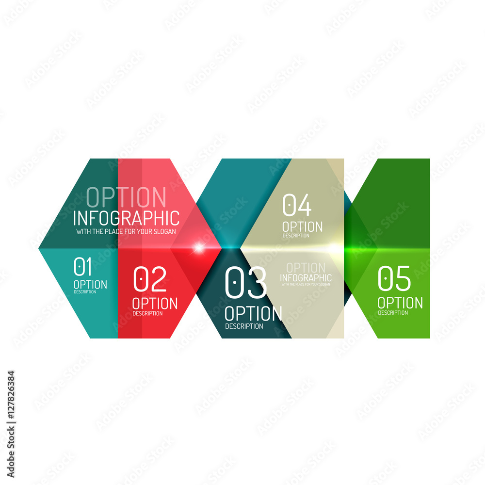 Paper business option button infographic templates Paper business option button infographic templates