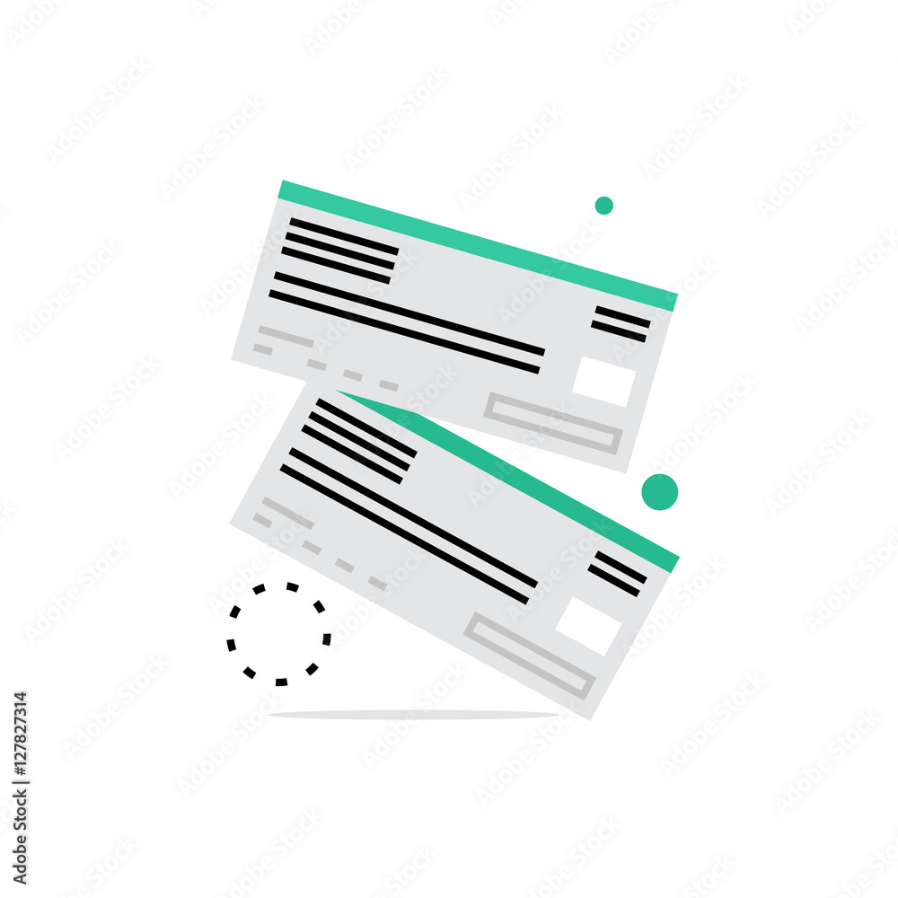 Bank Check Monoflat Icon. Bank Check Monoflat Icon.