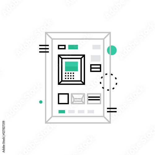 Cash Machine Monoflat Icon.