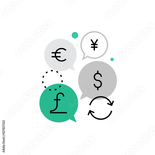 Currency Exchange Monoflat Icon.