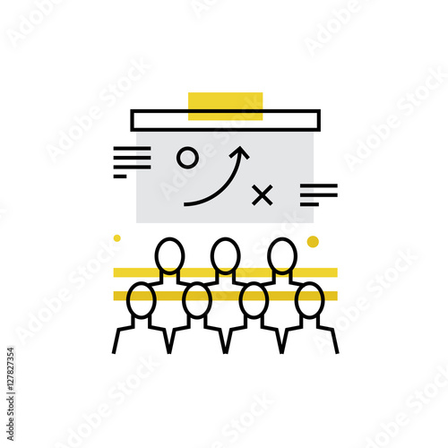 Corporate Training Monoflat Icon.
