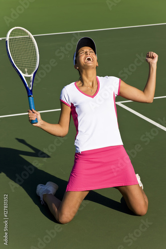 Tennis Player Celebrates © Rapt.Tv