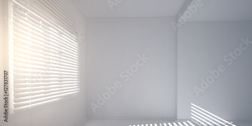 white room background 3d rendering illustration