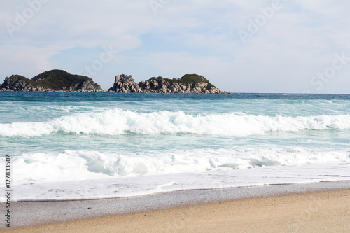 surf and white sand