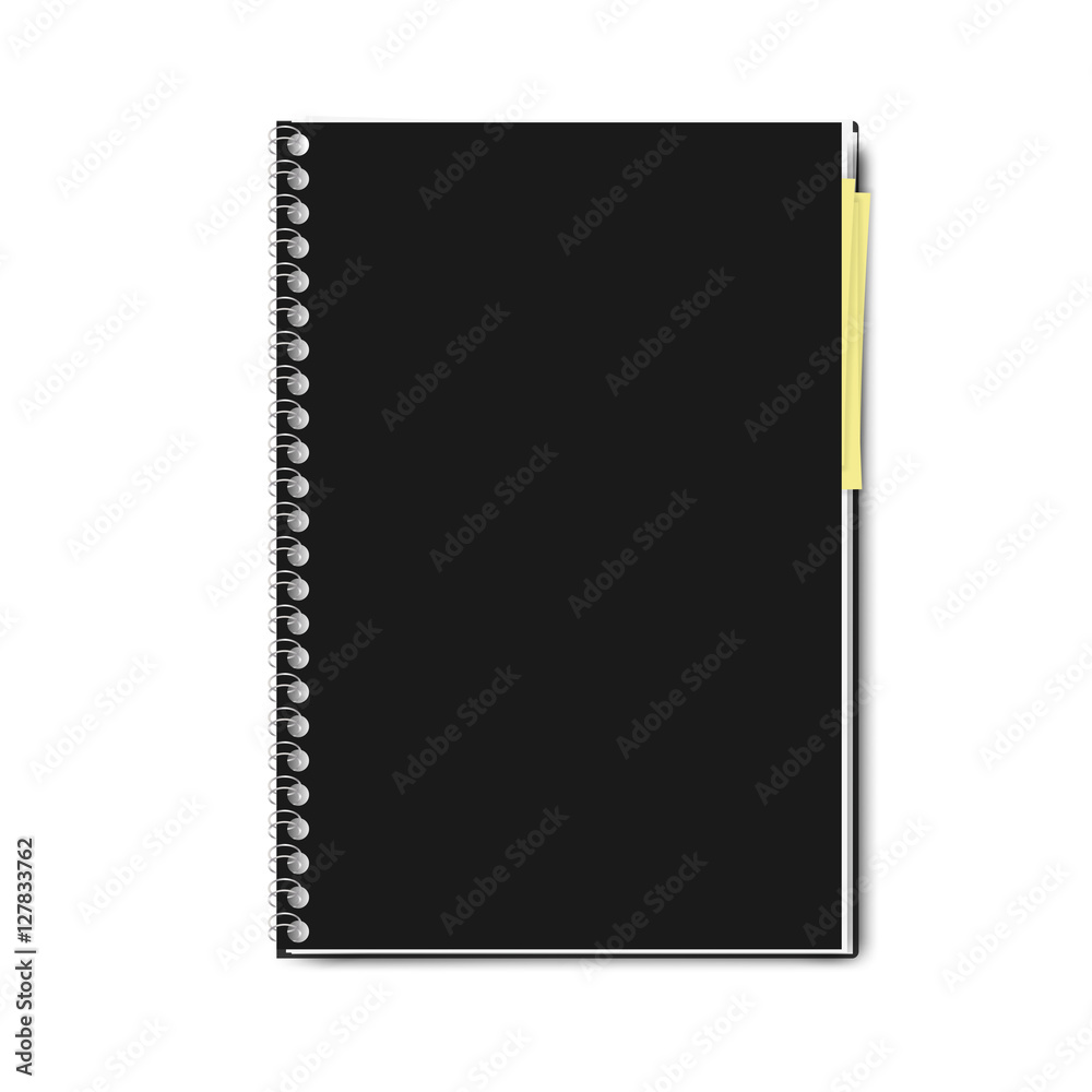 realistic notebook, exercise book , vector illustration realistic notebook, exercise book , vector illustration