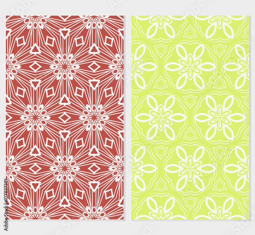 set of modern floral seamless pattern background. Luxury texture for wallpaper, invitation. Vector illustration. color.