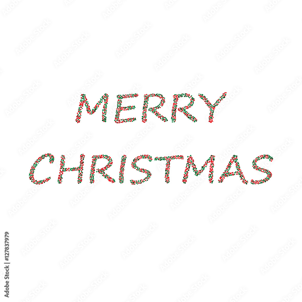Merry Christmas bubbles red green Merry Christmas bubbles red green