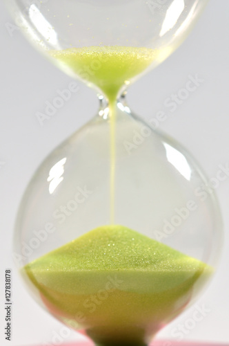 time concept with hourglass