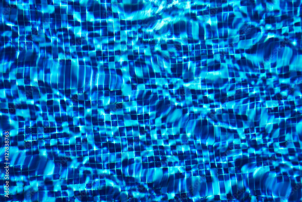 Blue swimming pool tile background Stock Photo | Adobe Stock