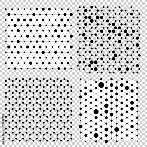 Collection of molecule structure grid. Genetic globe chemical compounds creative