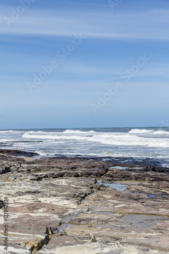 Waves and blue sky at Torres beach