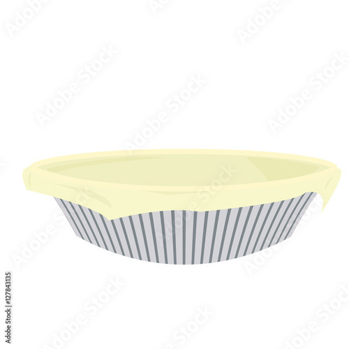 Pie dough in pie tin