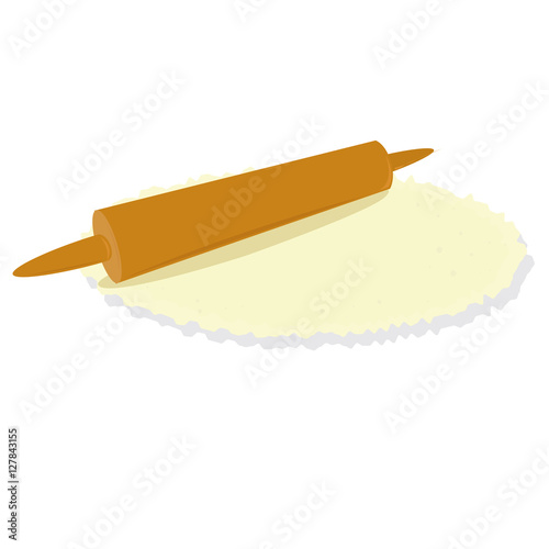 Dough with rolling pin