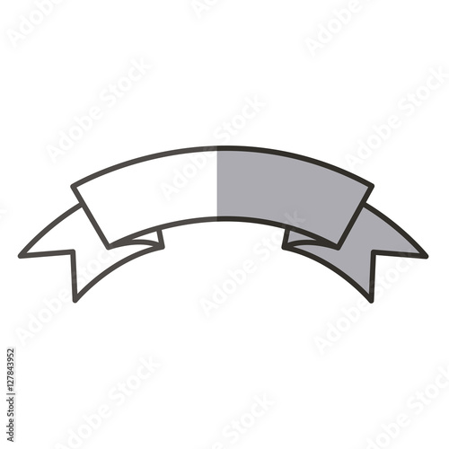 blank ribbon icon. Decoration shop product and card theme. Isolated design. Vector illustration