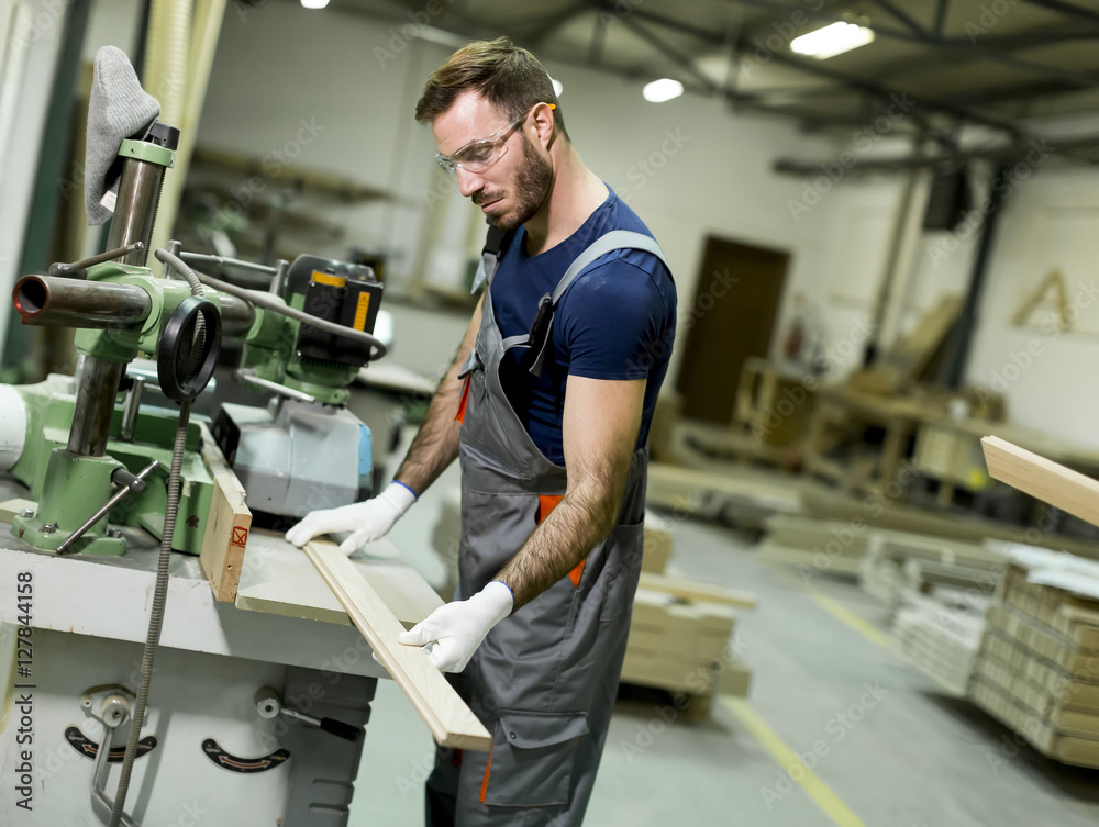 Man working in factory Man working in factory