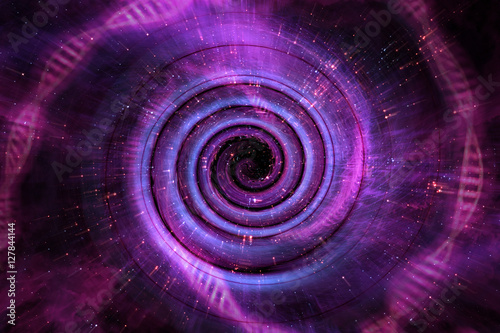 Universe Black Hole 3D Illustration photo