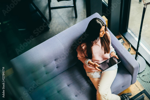 Woman with tablet