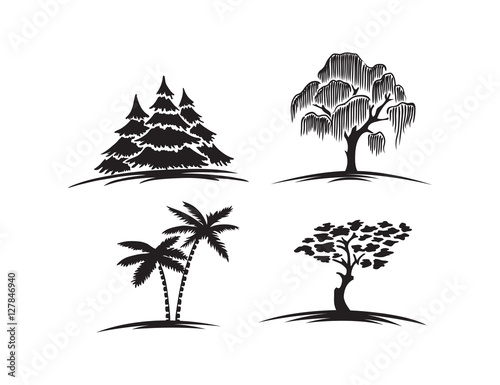 trees set