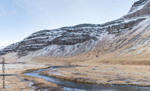 Winter landscape in Iceland/ Winter landscape
