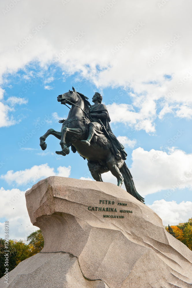 Monument to Peter the Great (Bronze Horseman) in Saint Petersburg, Russia