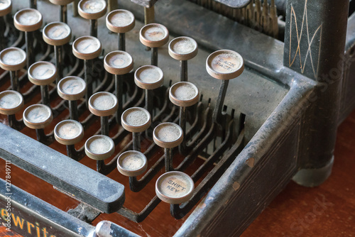 Vintage typewriter keys 