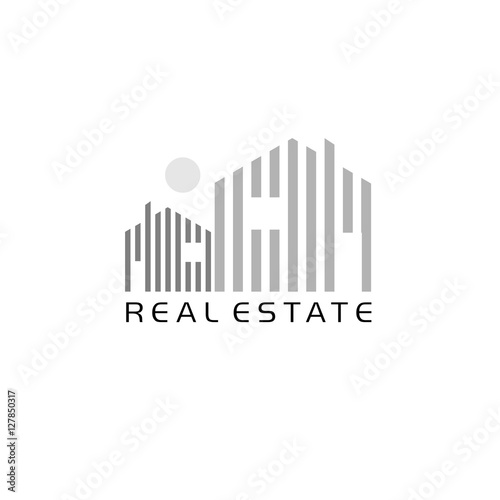 Logo template real estate  Clean  modern and elegant style design