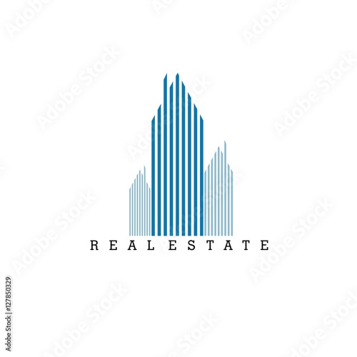 Logo template real estate  Clean  modern and elegant style design