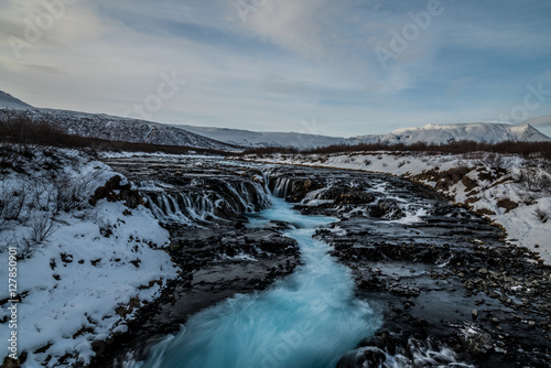 Bruarfoss, waterfall in Iceland