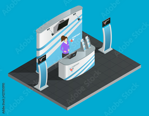 Exibition stand isometric