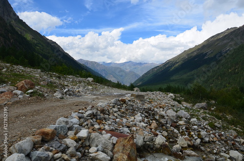 in the foothills of Mount Elbrus