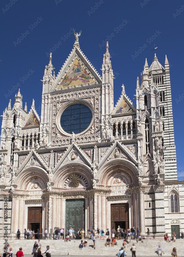 Siena cathedral in a sunny day, Tuscany, Italy.