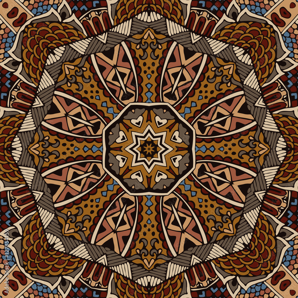 Folk indian ornamental seamless pattern Folk indian ornamental seamless pattern
