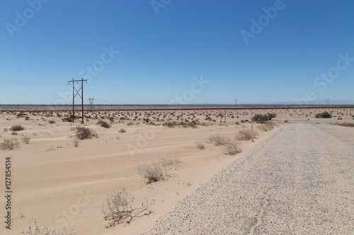 Fence dividing USA from Mexico