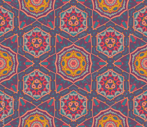 Abstract geometric colorful seamless pattern 