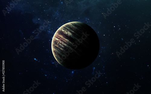 Fototapeta Naklejka Na Ścianę i Meble -  Jupiter - High resolution beautiful art presents planet of the solar system. This image elements furnished by NASA