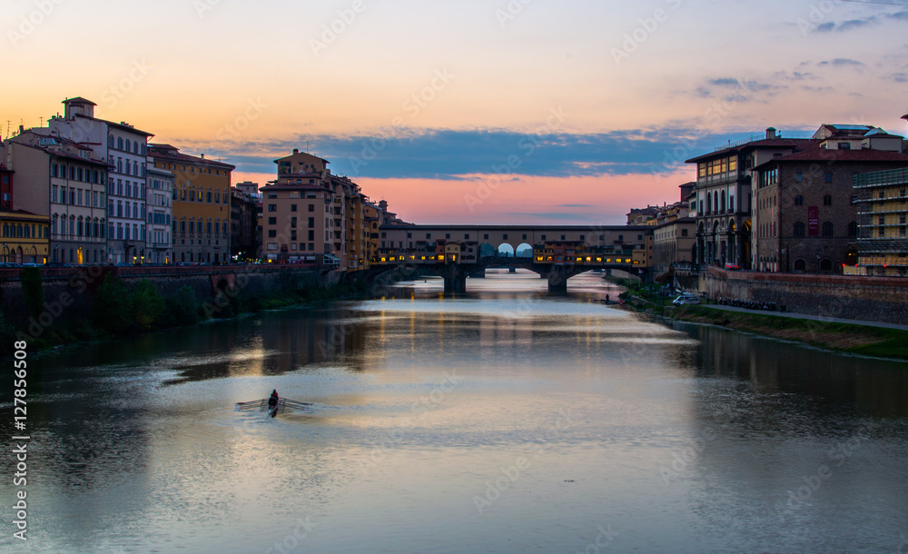 Sunset over Ponte Vecchio 