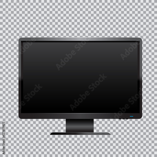 black monitor transparent background