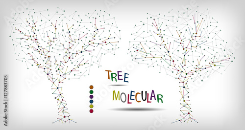 Two abstract tree