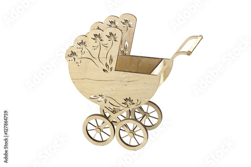 Wooden pram